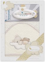 Interbaby Badaccessoires Cloud 100 Cm Katoen Beige 2-delig