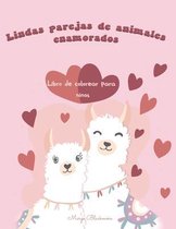 Lindos animales parejas enamoradas Libro de colorear para ninos