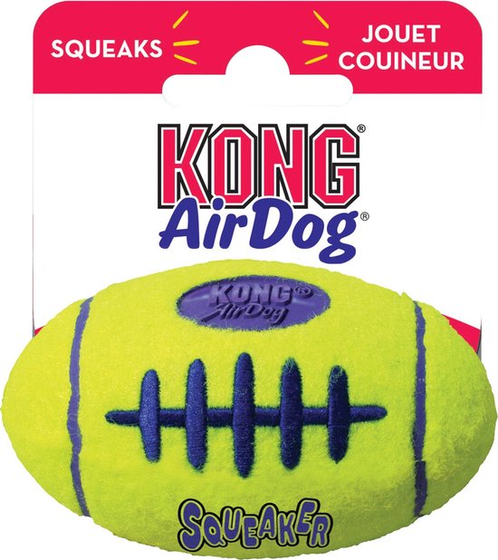 Kong air football medium 1 ST - Bal - Geel - Kattenspeelgoed - 150 x 130 x 64 mm