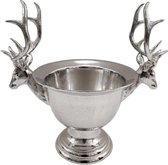 By Kohler Rendier wijnkoeler rond zilver metaal 62x41x60cm (113187)