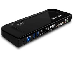 Wavlink All-in-one USB Docking Station - 2 x HDMI - VGA - DVI - 6 x USB-A - Ethernet - Audio In/Uit - Geschikt voor ALLE MacBooks en Laptops
