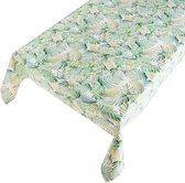 Tafelzeil Madeira Wit -  140 x 450 cm - Multi tafellaken - Tafelkleed plastic - Voor buiten en binnen - Verschillende maten - Geleverd in een koker
