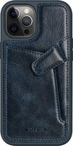 Nillkin - iPhone 12 Pro Max Hoesje - Aoge Leather Case Serie - Book Case - Blauw