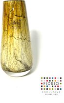 Design vaas Gloriosa - Fidrio DESERT - glas, mondgeblazen bloemenvaas - hoogte 15 cm
