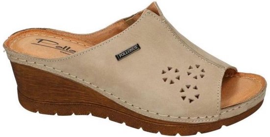 Pollonus Comfort Shoes -Dames - taupe - chaussons - chaussons - taille 36