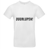 Doorlopen Heren t-shirt | rot op | loop door | marathon | hardloper | grappig | cadeau | Wit