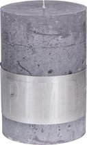 PTMD  kaars suede grijs 10x7cm