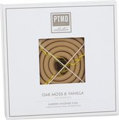 PTMD  incense coil oak moss & vanilla 4 pcs holderl