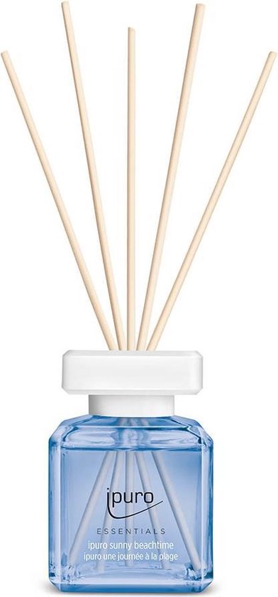 ipuro ESSENTIALS sunny beachtime diffuseur aromatique Flacon de parfum Verre, Plastique Bleu, Blanc