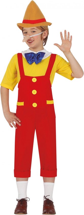 Fiestas Guirca Kostuum Pinokkio Jongens Polyester Rood Maat 110/116