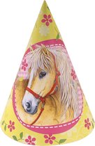 AMSCAN - 6 feesthoedjes thema Paard - Decoratie > Feesthoedjes
