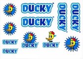 Fc Fietsstickers Ducky Junior 14 X 20 Cm Papier Blauw