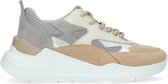 Sacha - Dames - Beige sneakers met metallic details - Maat 39