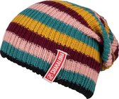 Shakaloha Gebreide Wollen Muts Heren & Dames Beanie Hat van merino wol zonder voering - Bunker Beanie MrnRv GrnPnk Unisex - One Size Wintermuts