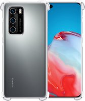 Huawei P40 Hoesje Siliconen Shock Proof Case - Huawei P40 Hoesje Transparant - Huawei P40 Hoes Cover Transparant - Huawei P40 Case Shockproof