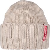 Shakaloha Gebreide Wollen Muts Heren & Dames Beanie Hat van merino wol zonder voering - Bolder Beanie Mrn Beige Unisex - One Size Wintermuts