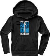 KingRock Studio hoodie heren/dames met capuchon|Original & vintage trui |Blauw