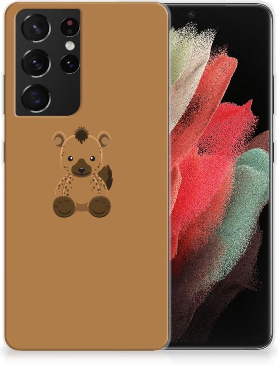 Samsung Galaxy S21 Ultra Telefoonhoesje met Naam Baby Hyena