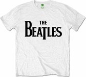 The Beatles Heren Tshirt -XL- Drop T Logo Wit