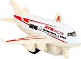Jonotoys Vliegtuig 10 Cm Die-cast Wit/rood