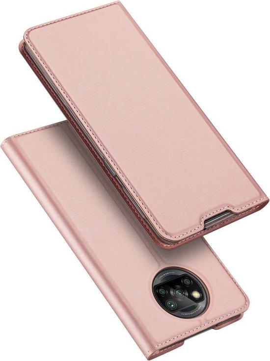 Dux Ducis - Pro Serie Slim wallet hoes - Geschikt voor Xiaomi Poco X3 - Rose Goud
