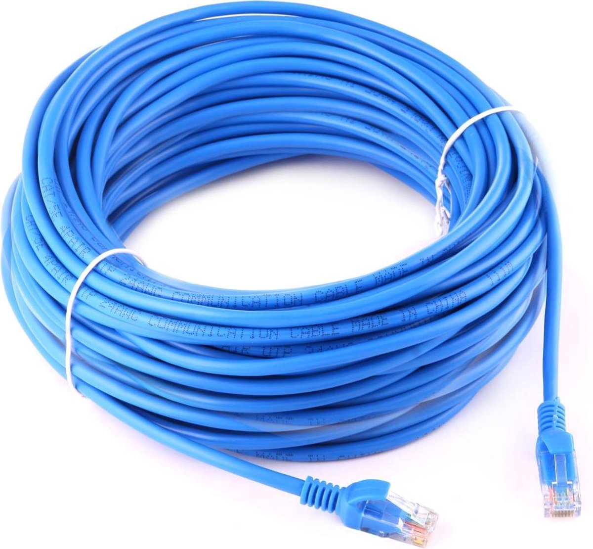 30m CAT5E internet netwerk LAN kabel (10000 Mbit/s) - Blauw