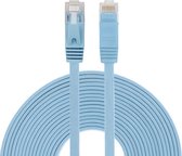 merkloos 10m CAT6 Ultra dunne Flat Ethernet netwerk LAN kabel (1000Mbps) - Blauw - internet kabel