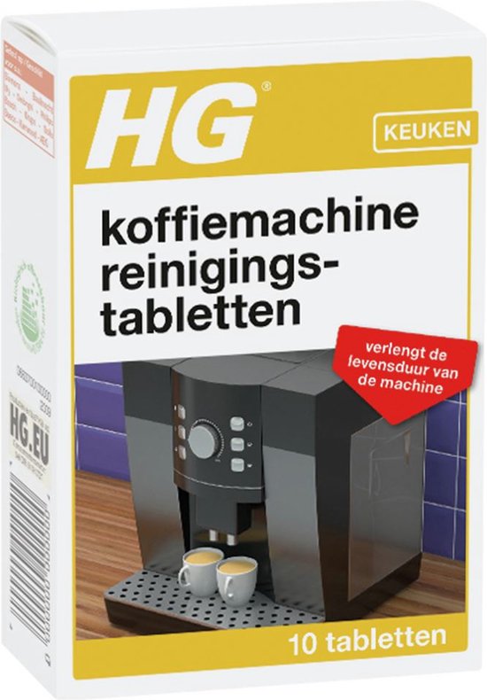 HG koffiemachine reinigingstabletten - 10 stuks - krachtige en veilige  ontkalker -... | bol.com