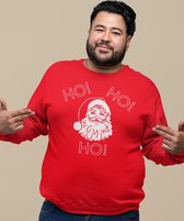 Foute Kersttrui Rood - Ho Ho Ho - Maat XL - Kerstkleding voor dames & heren