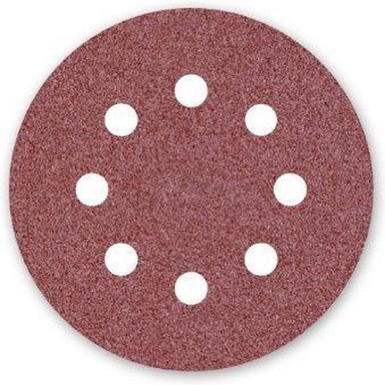 Dronco sanding disc sander - ø125 mm - grain 80-8 hole