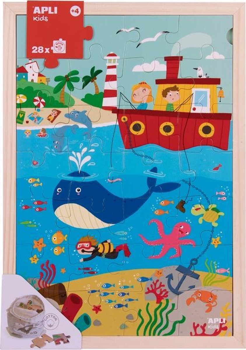 Afbeelding van product Apli Kids Houten puzzel Oceaan