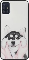 ADEL Siliconen Back Cover Softcase Hoesje voor Samsung Galaxy A71 - Husky Hond