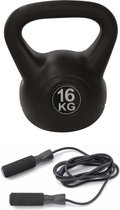 Tunturi - Fitness Set - Springtouw - Kettlebell 16 kg