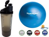 Tunturi - Fitness Set - Shakebeker - Gymball Blauw 90 cm