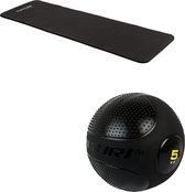 Tunturi - Fitness Set - Fitnessmat 180 x 60 x 1,5 cm - Slam Ball 5 kg