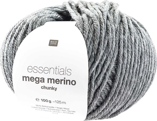 Rico Design Essentials Mega Wool Chunky 014 Grijs