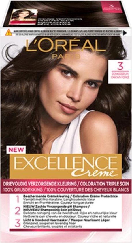L'Oréal Paris Excellence Crème - Donkerbruin - Haarverf | bol.com
