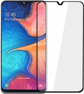 Tempered Glass 2.5D - Glasplaatje - Samsung A20/A30 Transparant - Zwart - Screenprotector