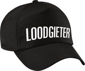 Loodgieter verkleed pet zwart voor dames en heren - loodgieter baseball cap - carnaval verkleedaccessoire / beroepen caps