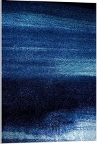 Acrylglas - Donker Blauw/Licht Blauw Kleurenmix  - 60x90cm Foto op Acrylglas (Wanddecoratie op Acrylglas)