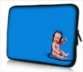 Laptophoes 17,3 inch baby rocks music - Sleevy - laptop sleeve - laptopcover - Sleevy Collectie 250+ designs