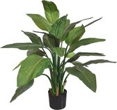 Strelitzia kunstplant 95 cm groen - 100% Tevredenheidsgarantie