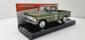 MotorMax Ford F-100 PickUp Groen metallic 1969 1:24