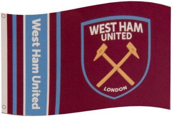 West Ham vlag - Streep - 90 x 150 cm