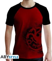 GAME OF THRONES - Tshirt Targaryen man SS red & black - premium