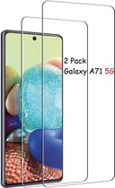 Samsung Galaxy A71 5G Screenprotector Glazen / A71 5G Tempered Glass - 2 Stuks