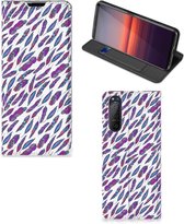 Flip Cover Sony Xperia 5 II Telefoonhoesje Feathers Color