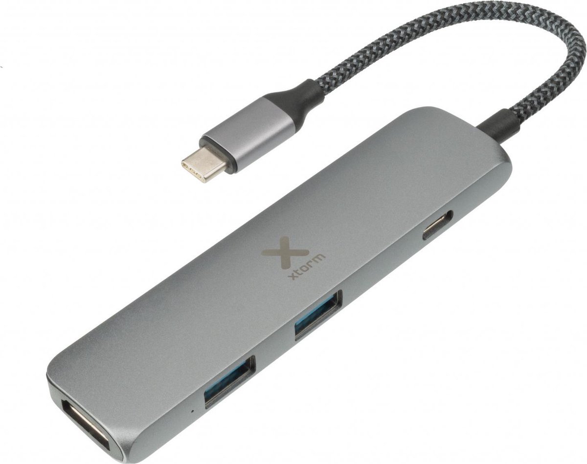Xtorm USB-C Hub 4-in-1 Braided Cable
