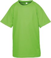 Spiro Childrens Boys Performance Aircool T-Shirt (Kalk)