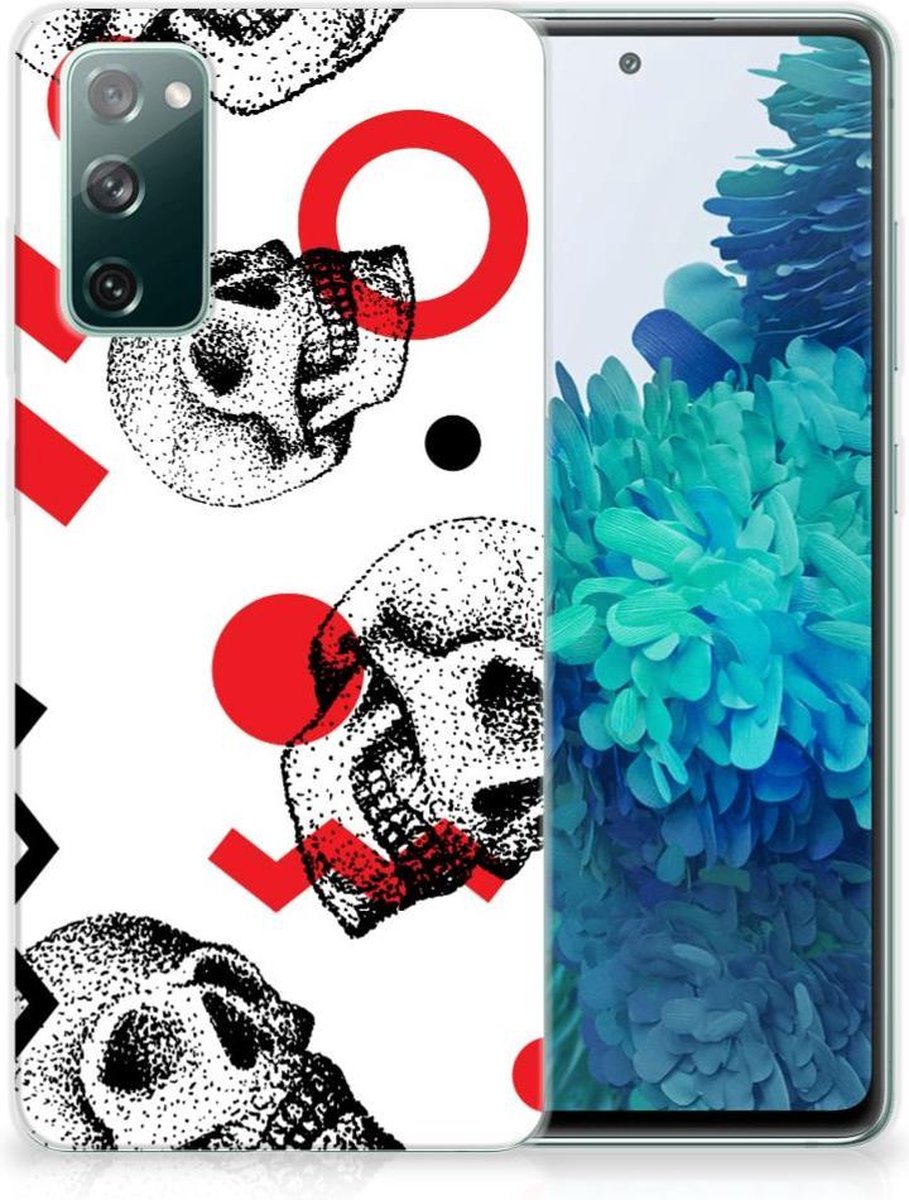 Silicone Back Case Samsung Galaxy S20 FE Skull Red